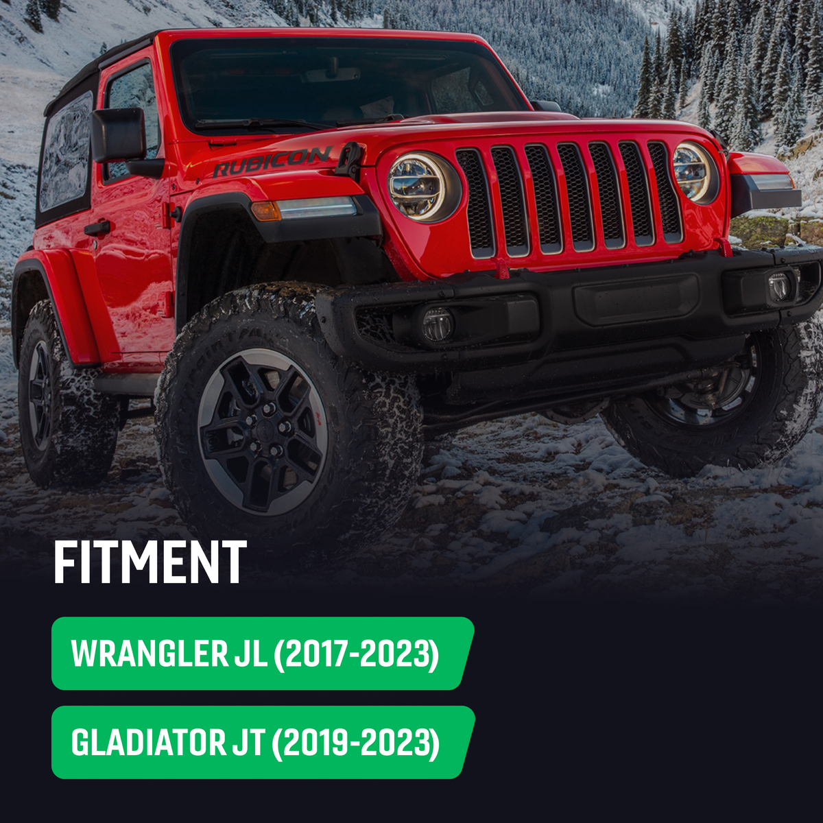 Perfect-Fit Stubby Antenna | Jeep Wrangler & Gladiator (2007-2023)