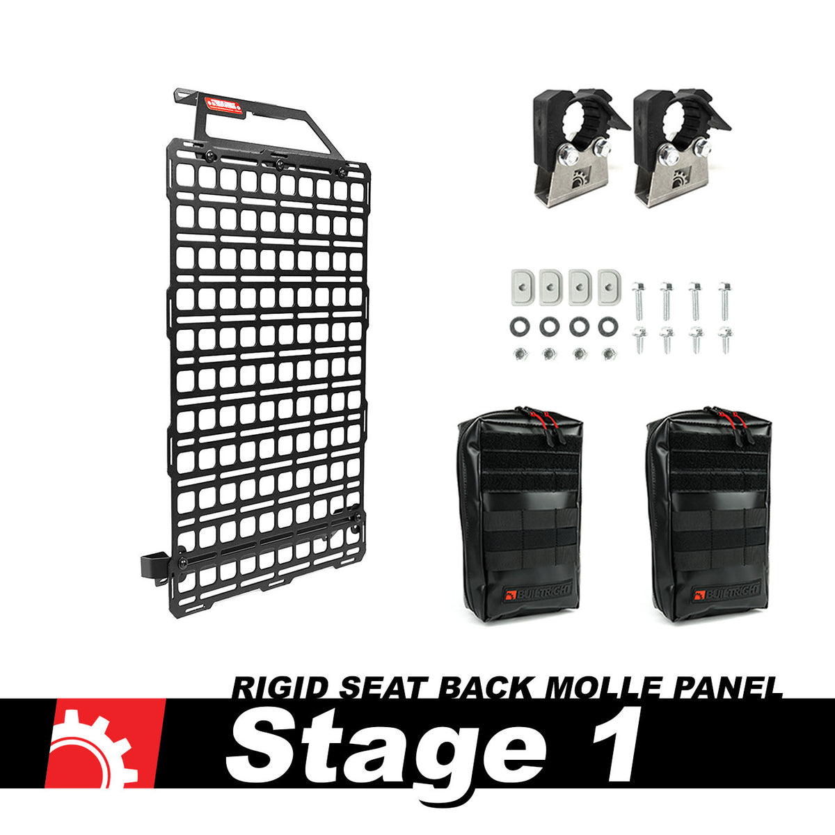 Seat Back Tech Plate MOLLE Kit - Ford F-150 & Raptor (2015-2026), SuperDuty (2017-2026), Ranger (2019-2026)