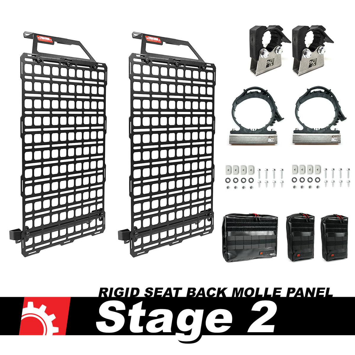 Seat Back Tech Plate MOLLE Kit | Chevrolet Silverado & GMC Sierra (2019+ 1500), HD (2020+)