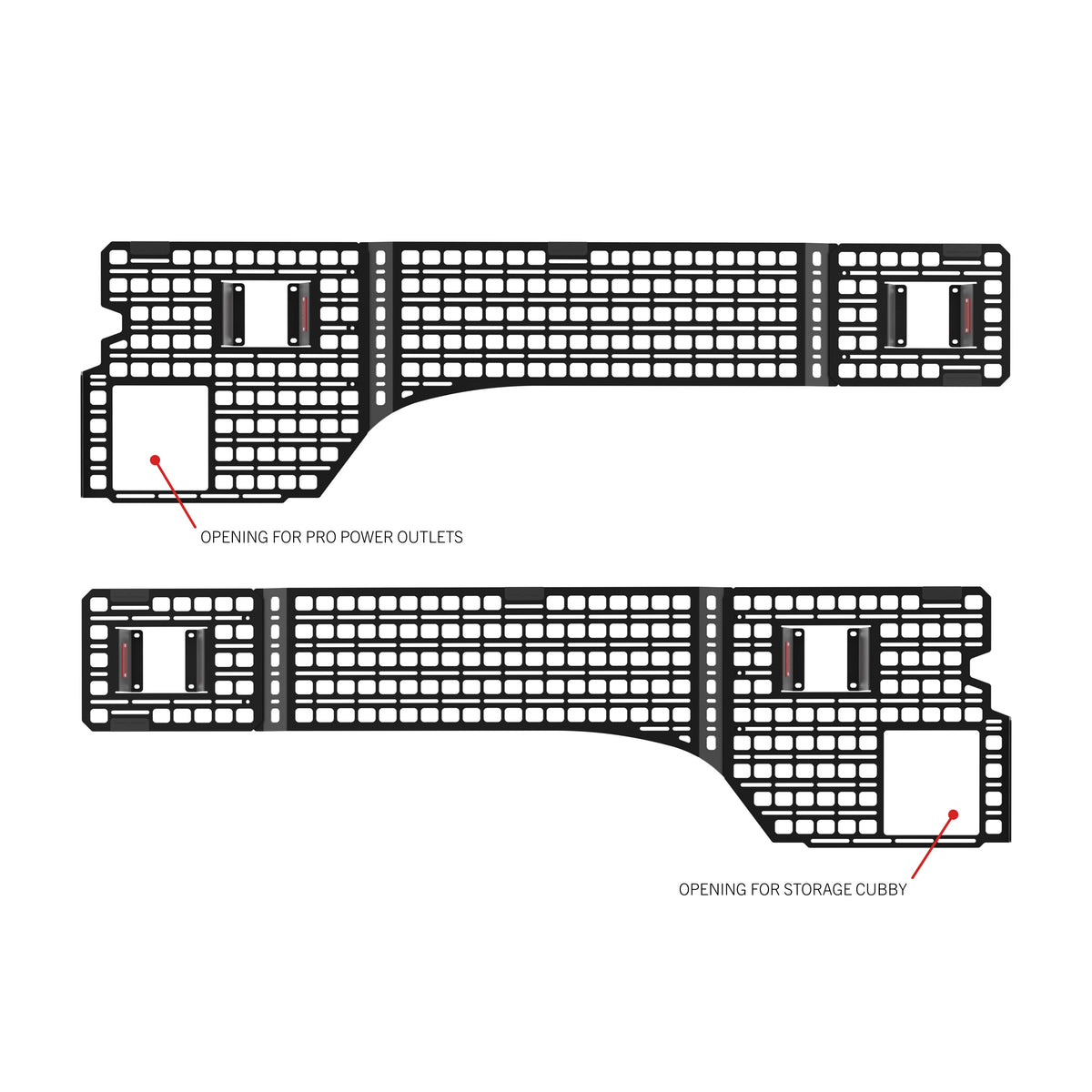 Bedside Rack MOLLE Panel System | Ford F-150, Raptor & Lightning (2015-2026)