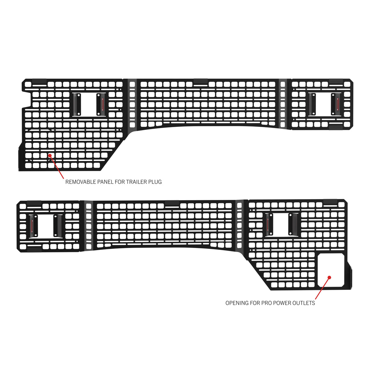 Bedside Rack MOLLE Panel System | Ford F-250, F-350, F-450 (2017-2026)