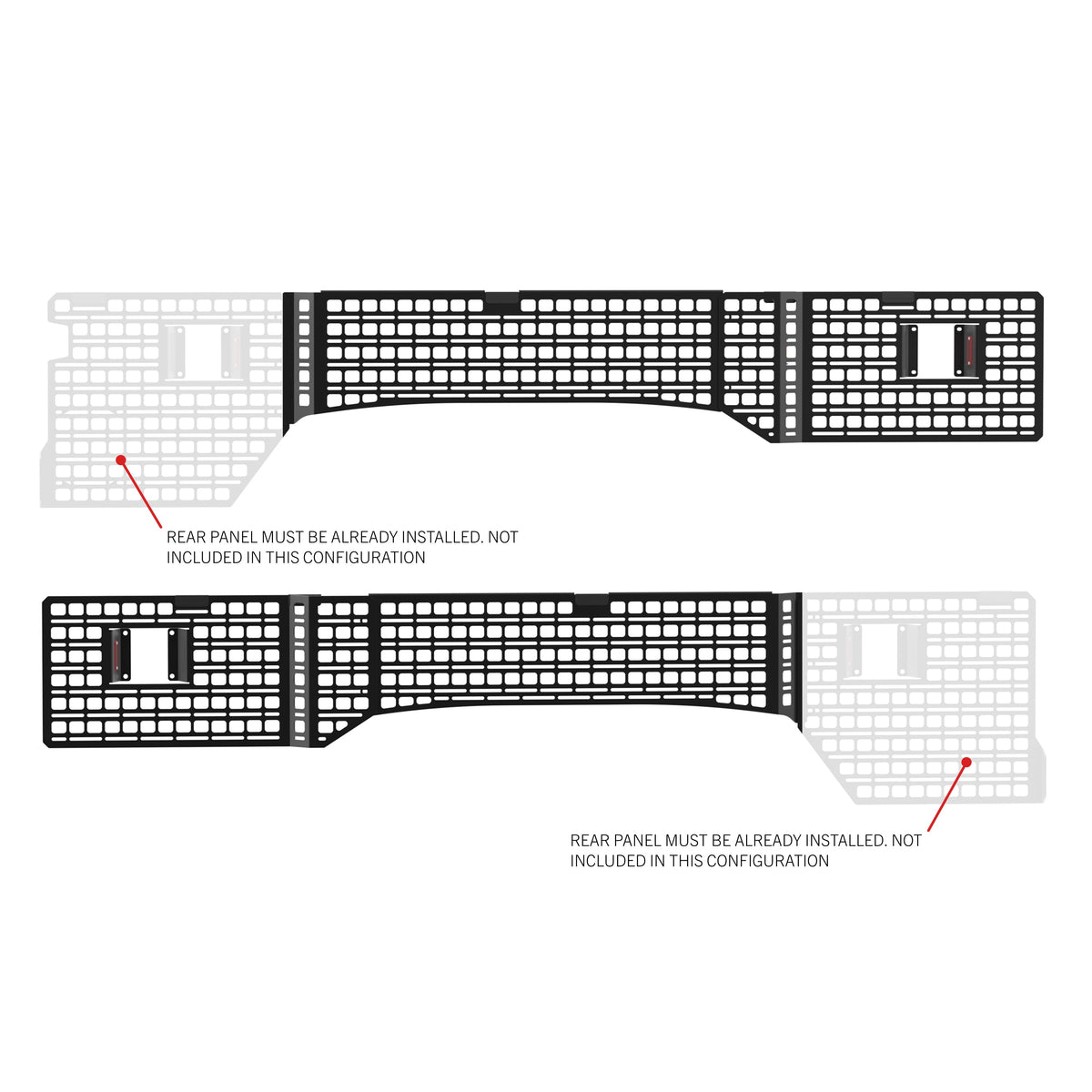 Bedside Rack MOLLE Panel System 8ft Bed | Ford F-250, F-350, F-450 (2017-2026)