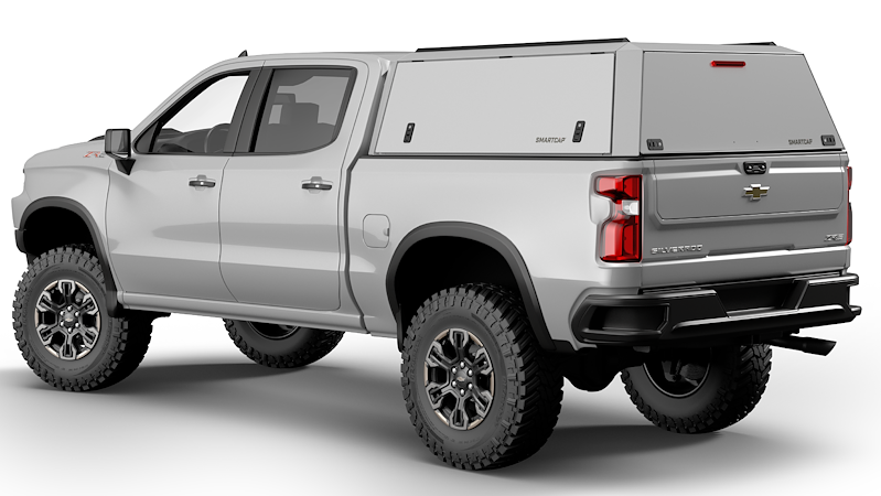 RSI SmartCap - Silverado/Sierra Truck Bed Cap Edge Defender OEM White For 19-26 Chevrolet Silverado/Sierra 1500 5.5 Foot Short Bed - ED0130-WN
