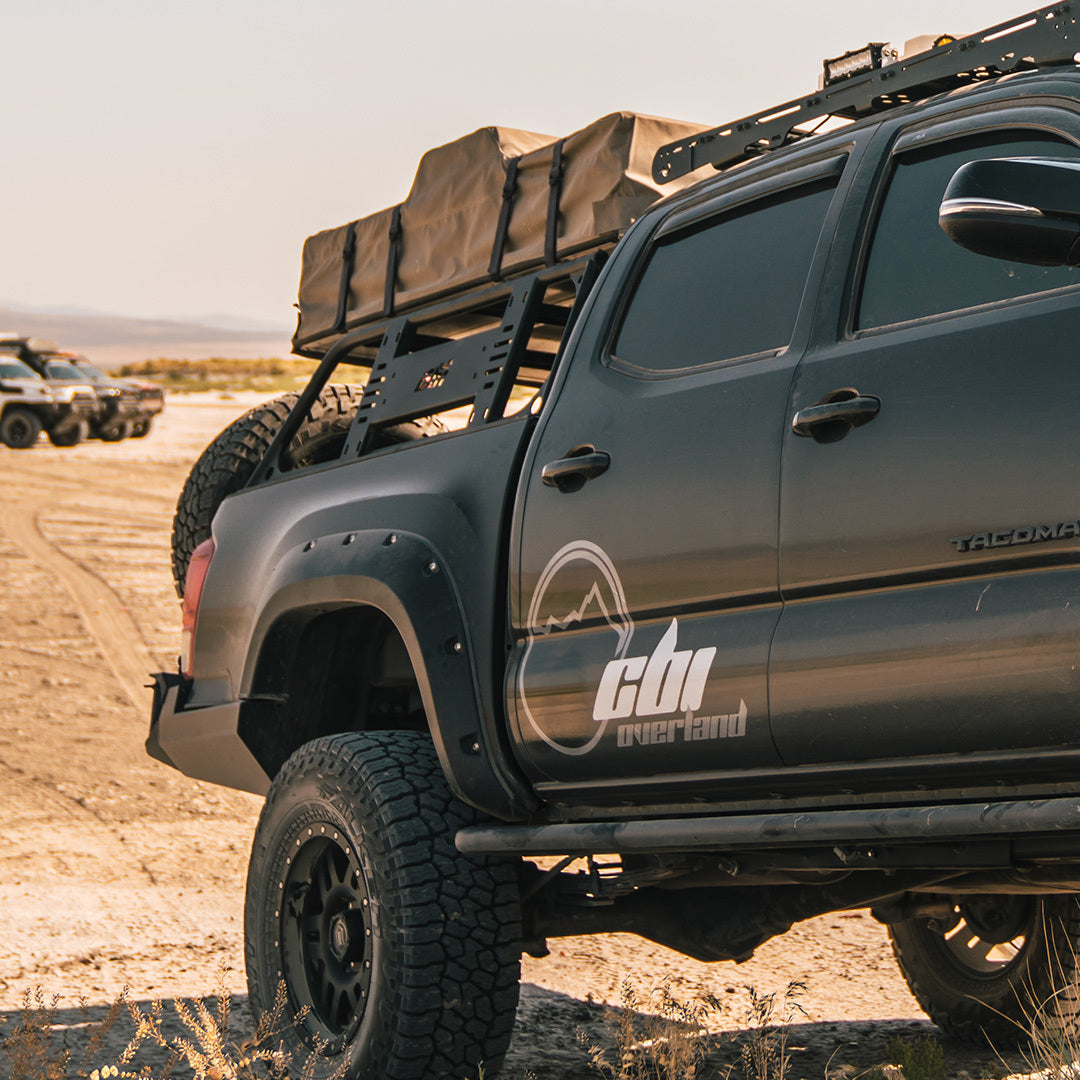 CBI - T2/T3 Toyota Tacoma Overland Bed Rack / 2005- Current -Long Bed / Steel / Bare Metal - 500-000-010-009