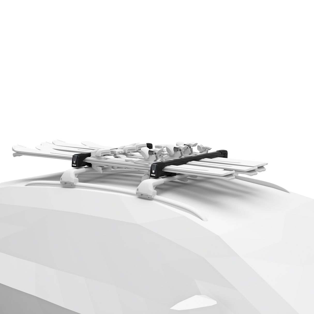 Thule - SnowPack Large Roof Top Ski and Snowboard Carrier- Black - 7326B