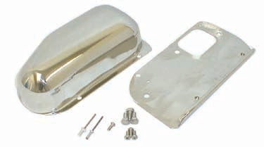 Rugged Ridge 11122.02 Windshield Wiper Motor Cover Kit, Stainless Steel; 76-86 CJ5/CJ7/CJ8