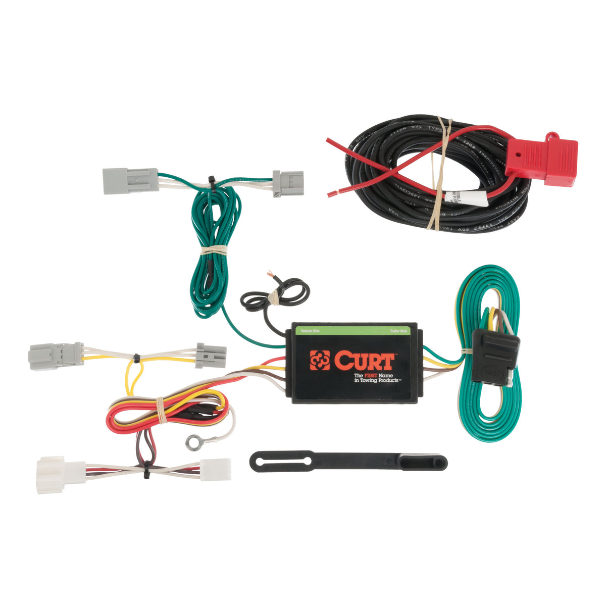 Curt - Custom Wiring, 4-Way Flat Output, Select Honda Accord with LED Taillights - 56173