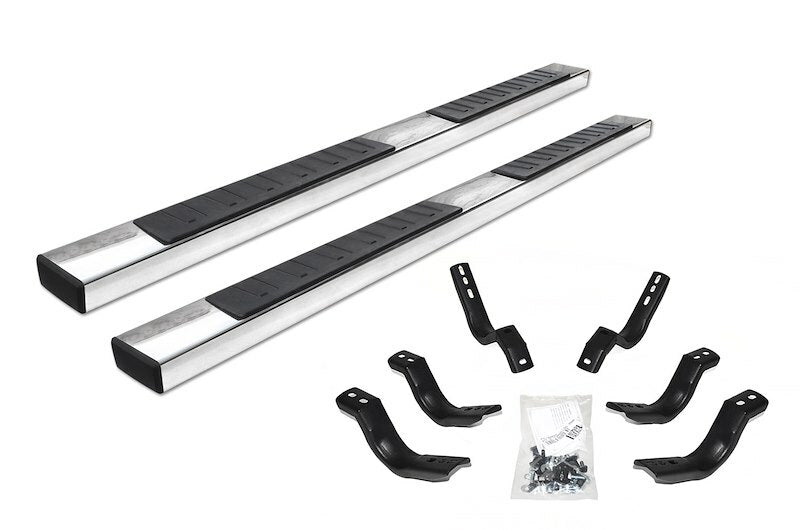 Go Rhino 6862404987PS - 6" OE Xtreme II SideSteps With Mounting Bracket Kit - Polished Stainless Steel