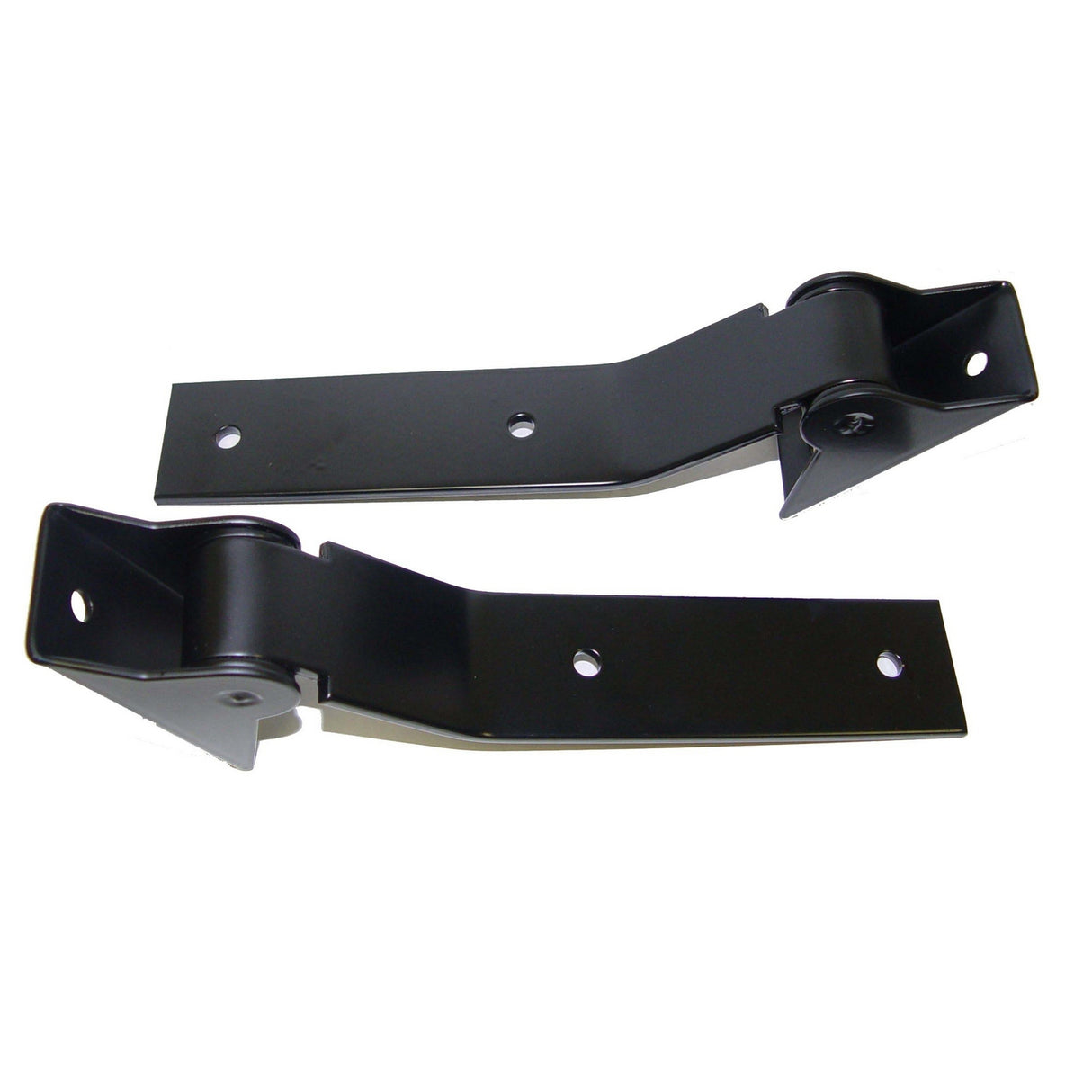 Rugged Ridge - Rugged Ridge 11218.01 Tailgate Hinge Kit, Black; 87-95 Jeep Wrangler YJ - 11218.01