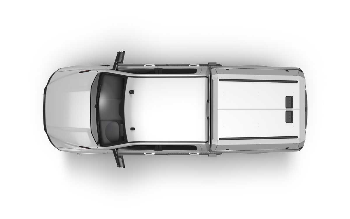 RSI SmartCap - Ram 2500/3500 Truck Bed Cap Edge Commercial OEM White 20-26 Ram 2500/3500 6.4 Foot Standard Bed - EC1033-WN