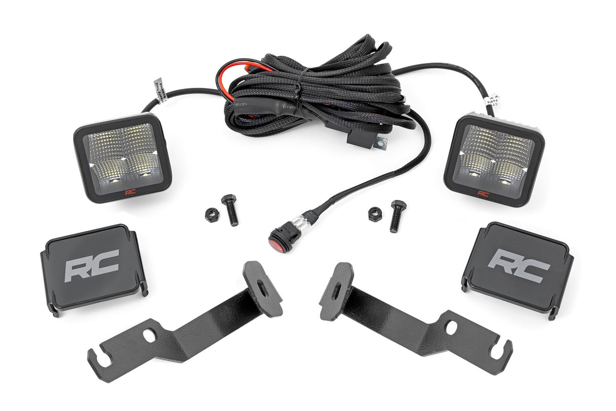 Rough Country - LED Light Kit - Ditch Mount - 2" Spectrum Pair - Spot - Toyota Tacoma (05-15) - 71093