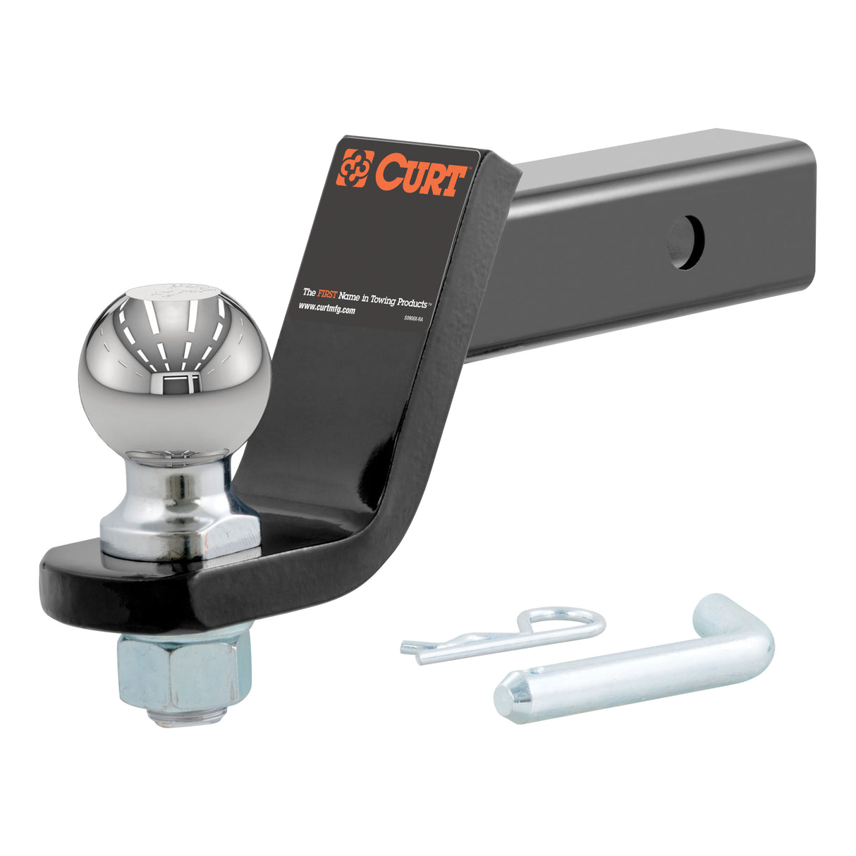Curt - Loaded Ball Mount with 2-5/16" Ball (2" Shank, 7,500 lbs., 4" Drop) - 45042