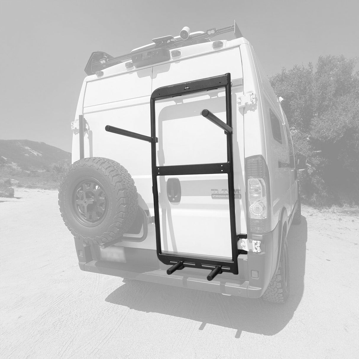 Aluminess 210771.1 Promaster Rear Door Box and Bike Rack Carrier