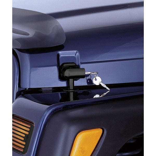 Locking Hood Catch Kit; 97-06 Jeep Wrangler TJ