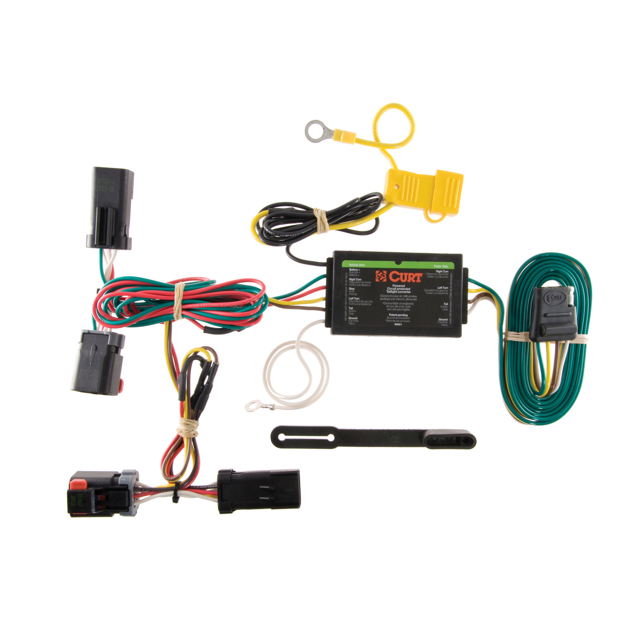 Curt - Custom Wiring Harness, 4-Way Flat Output, Select Chrysler 300 - 56145