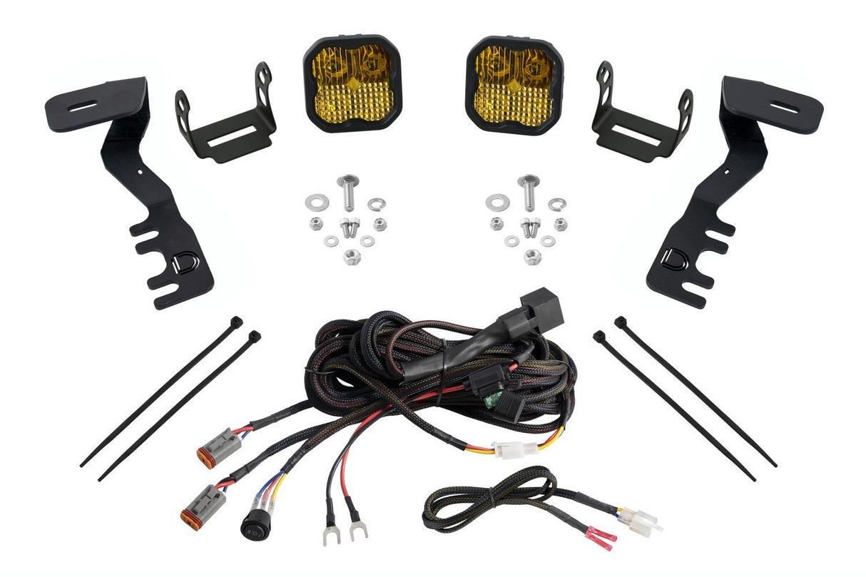 Diode Dynamics - SS3 LED Ditch Light Kit for 2024+ Toyota Tacoma, Pro Yellow Combo - DD7941