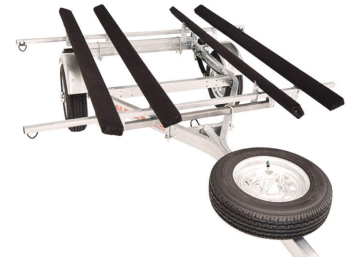 Malone - MicroSport LowBed 2 Kayak Trailer Package (2 Sets Bunks & Spare Tire) - MPG464-LBB