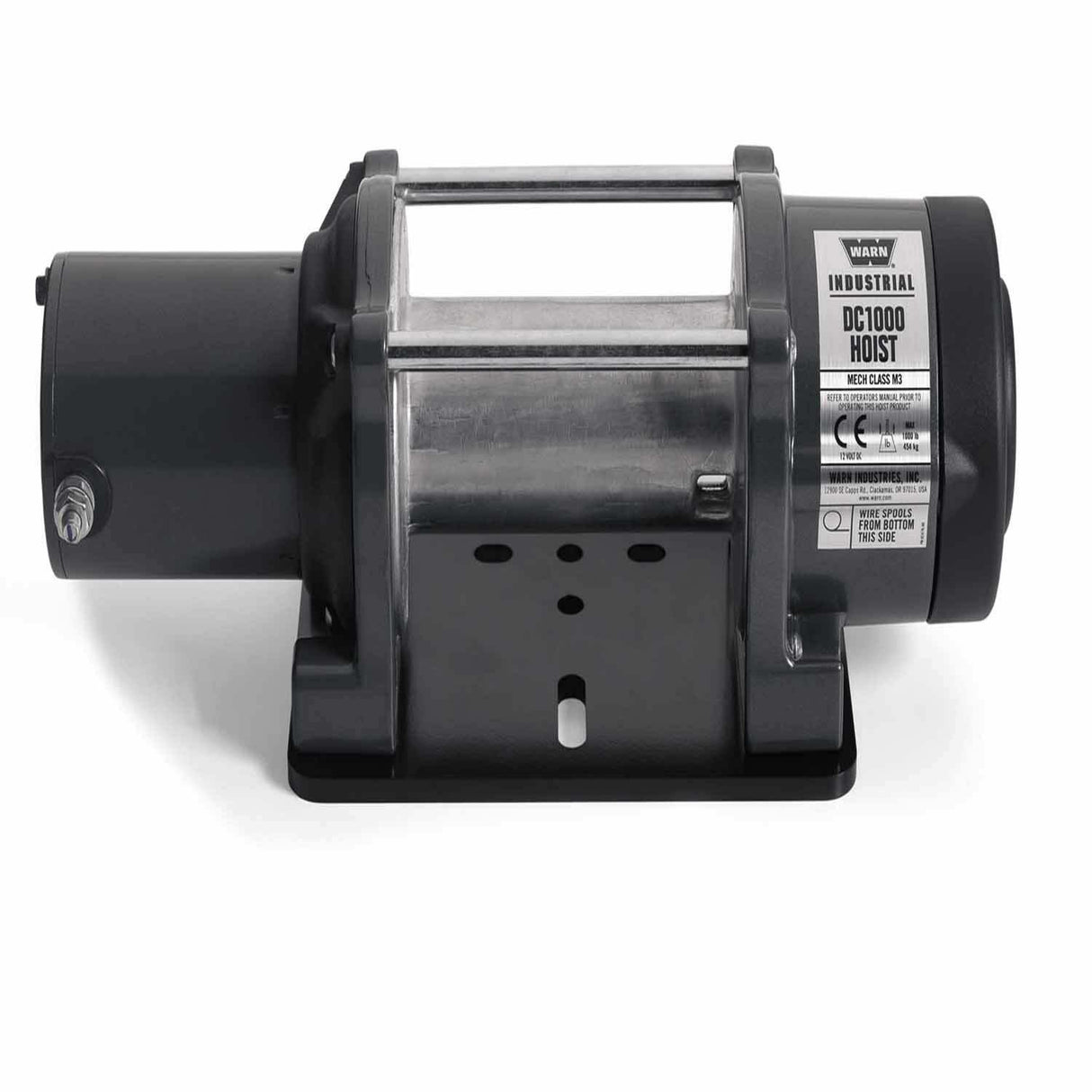 Warn - 84350 Short Drum 12 Volt 1000 LB Cap 136:1 Gear Reduction Disc Brake