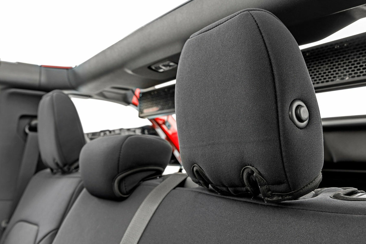 Rough Country - Ford Bronco Seat Covers - 4DR - W Folding RR Armrest - FR & RR - (2021-2023) - 91059