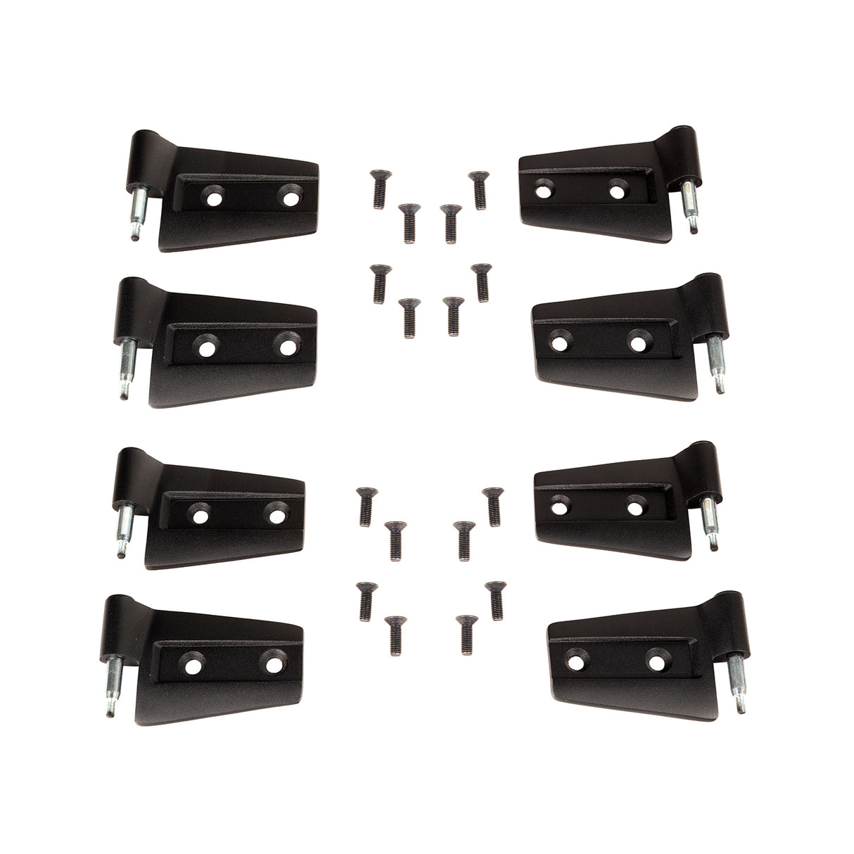 Rugged Ridge - Door Hinge Kit, 8 Piece; 07-18 Jeep Wrangler Unlimited JKU, 4 Door - 11202.32