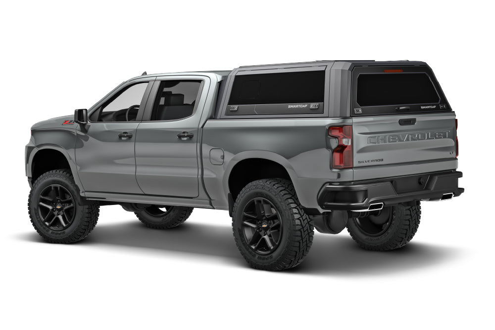RSI SmartCap - Silverado/Sierra 1500 Truck Bed Cap SmartCapEVO Sport Matte Black For 19-24 Chevrolet Silverado/Sierra 1500 5.8 Foot Short Bed SmartCap - EV0108-MB