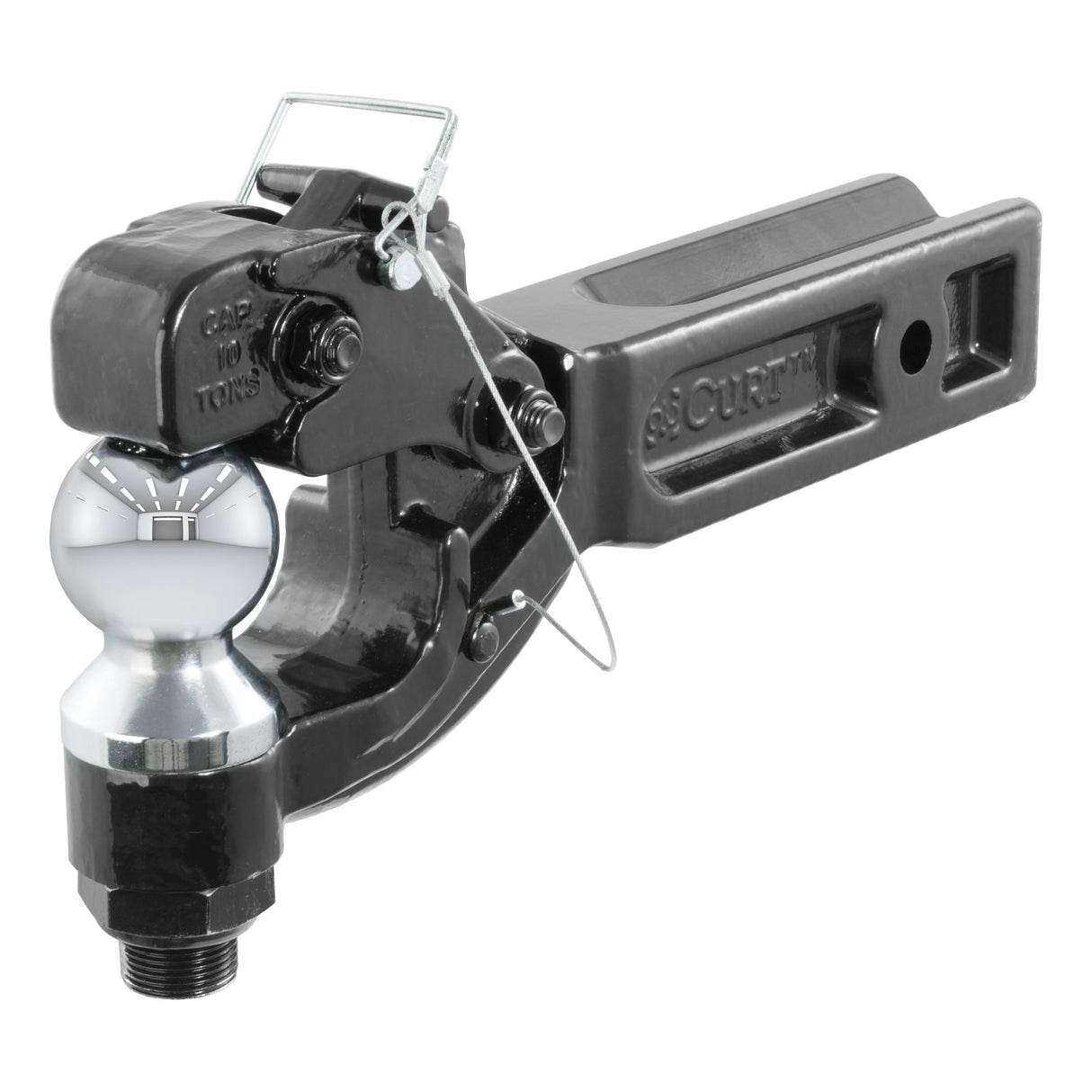 Curt - Receiver-Mount Ball & Pintle Hitch (2-1/2" Shank, 2-5/16" Ball, 20,000 lbs.) - 48012