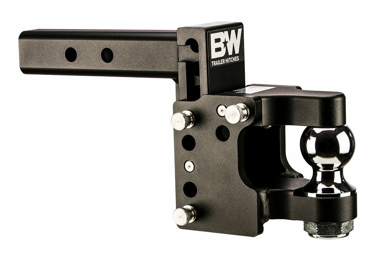 B&W Trailer Hitches - TS10055 8" Blk Tow & Stow, 2" Ball Pintle