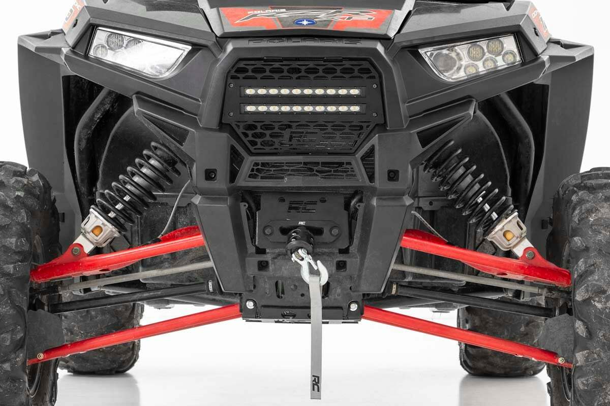 Rough Country - Grille Kit - 10" Black Slimline LED Pair - Polaris RZR XP 1000 - 93041