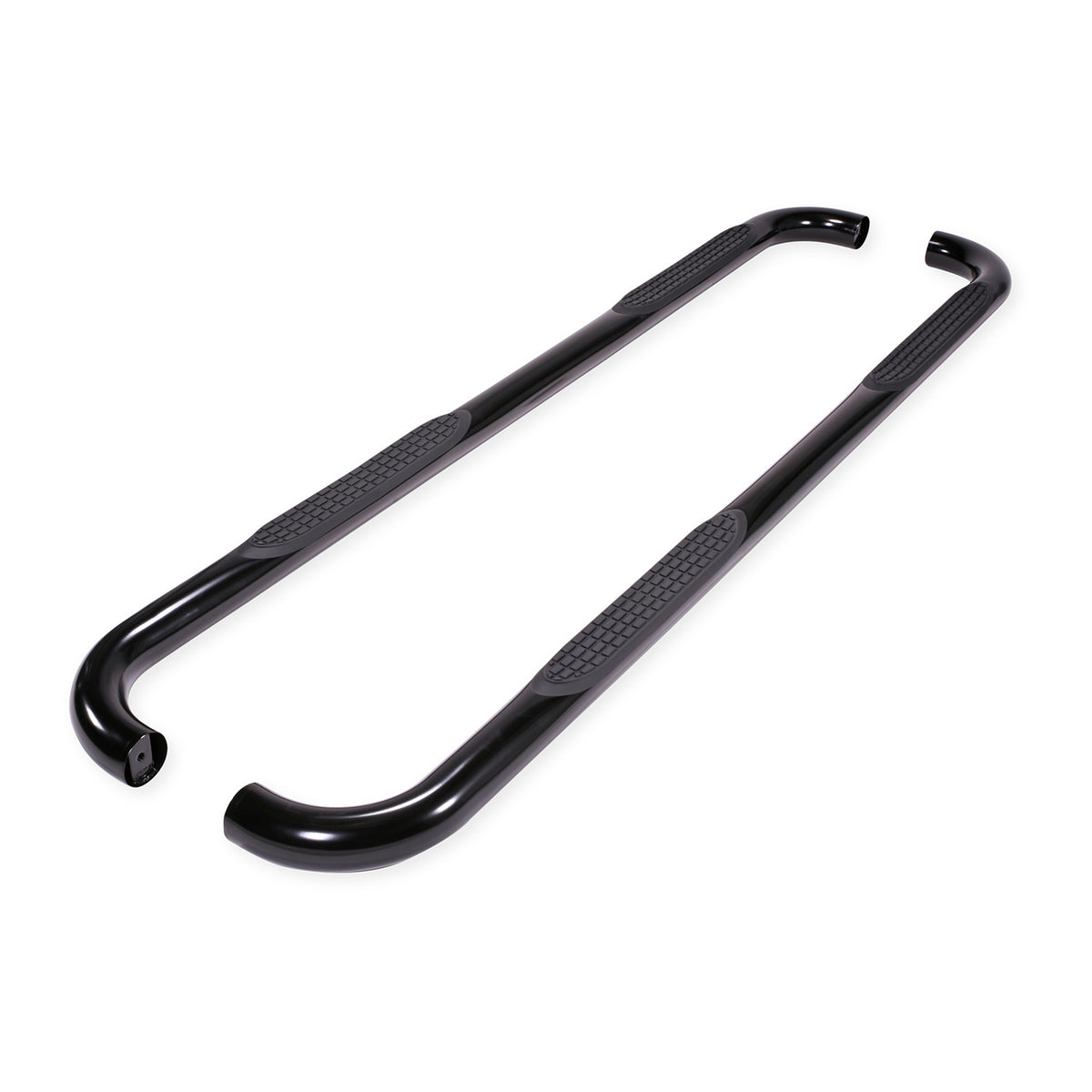 TrailFx - 3" Round Step Bar For GM Silverado/Sierra Crew- Black (A0057B)
