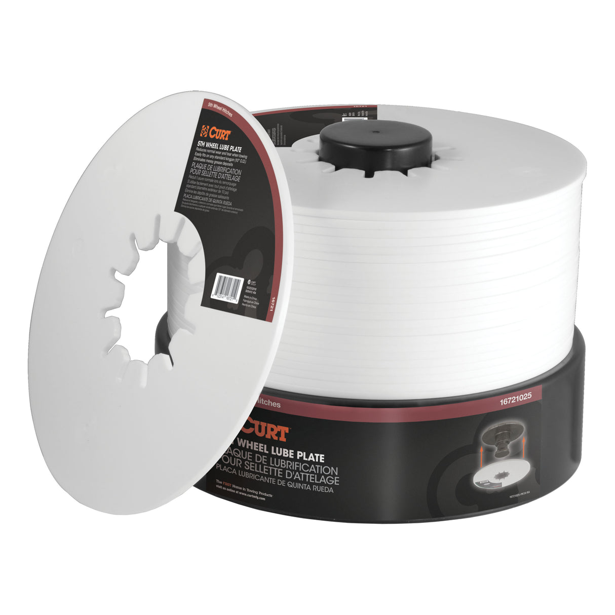 Curt - 10" 5th Wheel Lube Plates (25-Pack) - 16721025