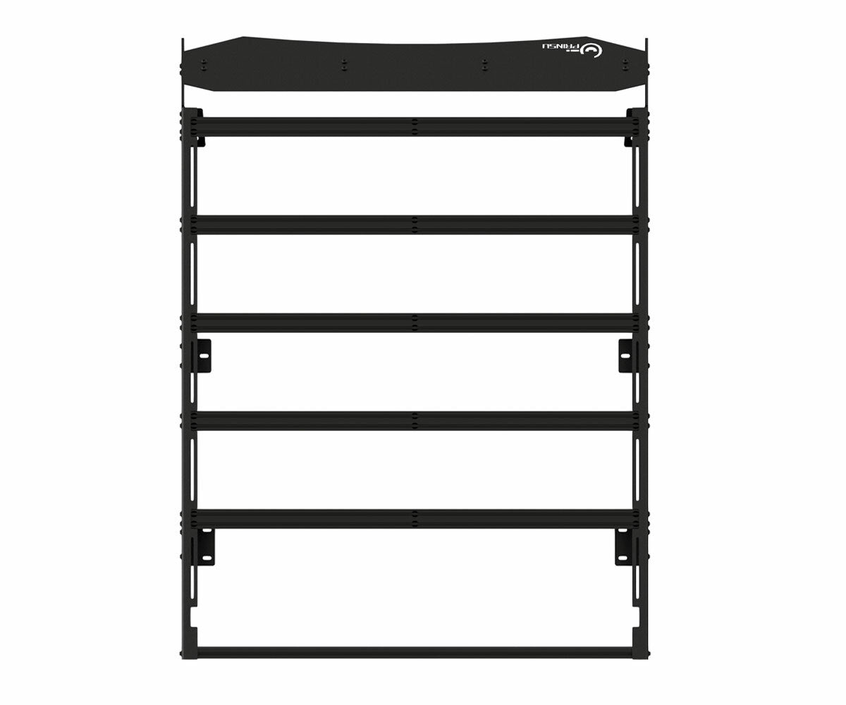 Prinsu - 3rd Gen Toyota Tundra Double Cab Prinsu Pro Roof Rack / Cutout for 40" Light Bars - 400-002-012-002