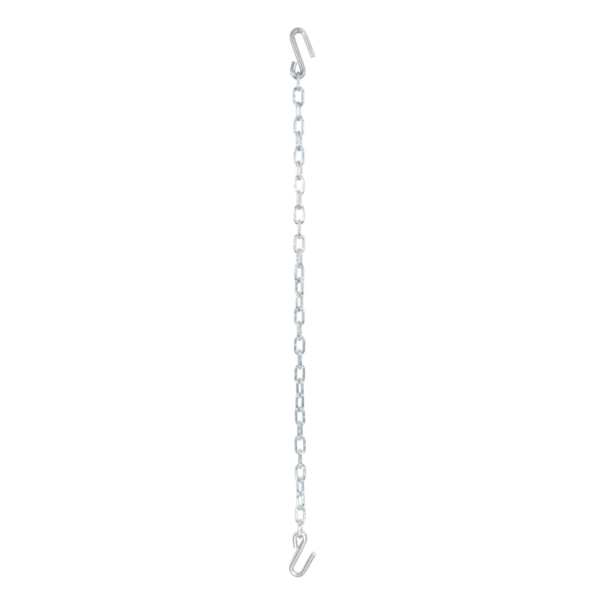 Curt - 48" Safety Chain with 2 S-Hooks (5,000 lbs, Clear Zinc, Packaged) - 80031