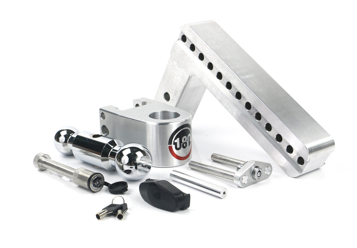Weigh Safe - CTB10-2.5-KA Turnover Ball 10" Drop Hitch with 2.5" Shank; Keyed alike; WS05 Included