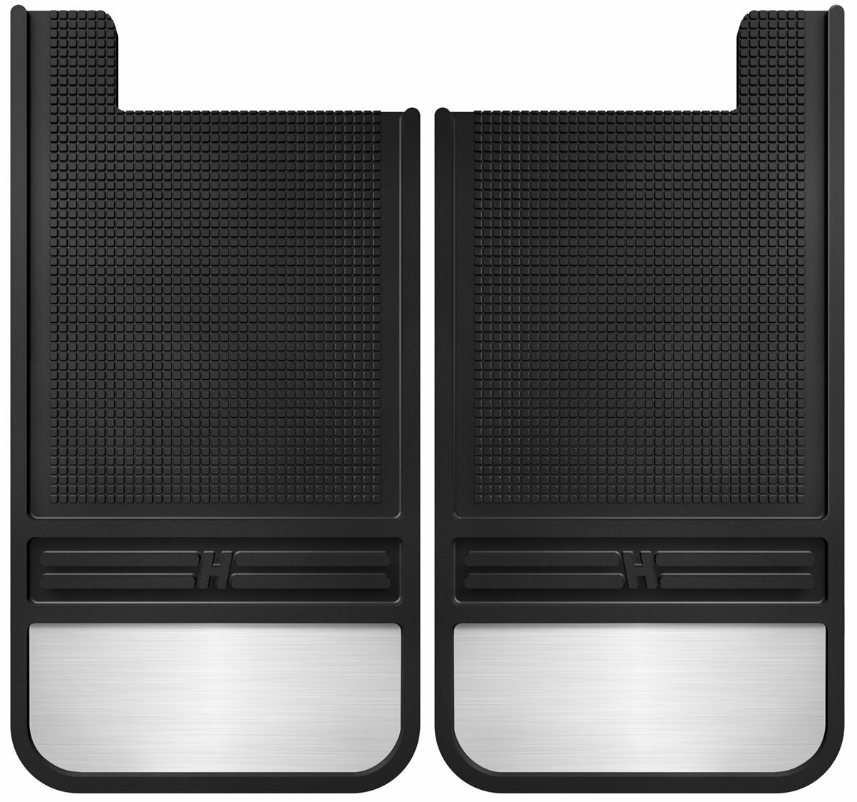 Husky Liners - Rubber Rear Mud Flaps - 12IN w/ Weight - 55101