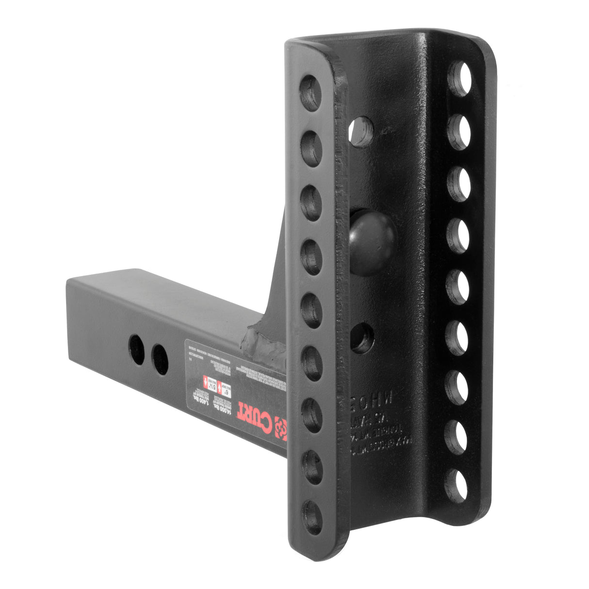 Curt - Adjustable Channel Mount with Dual Ball (2" Shank, 14,000 lbs., 6" Drop) - 45900