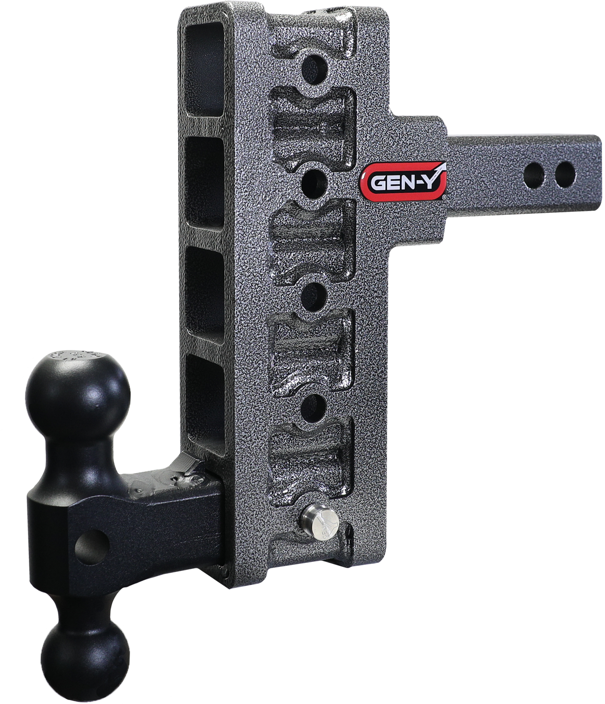 GEN-Y Hitch GH-415 MEGA-DUTY 2" Offset Shank 2.5" Rise 7.5" Drop 2K TW 10K Hitch & Dual-Ball