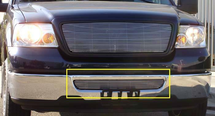 T-Rex Grilles - 1 Pc Horizontal Aluminum Billet Bumper Grille Bolt-On - 25555