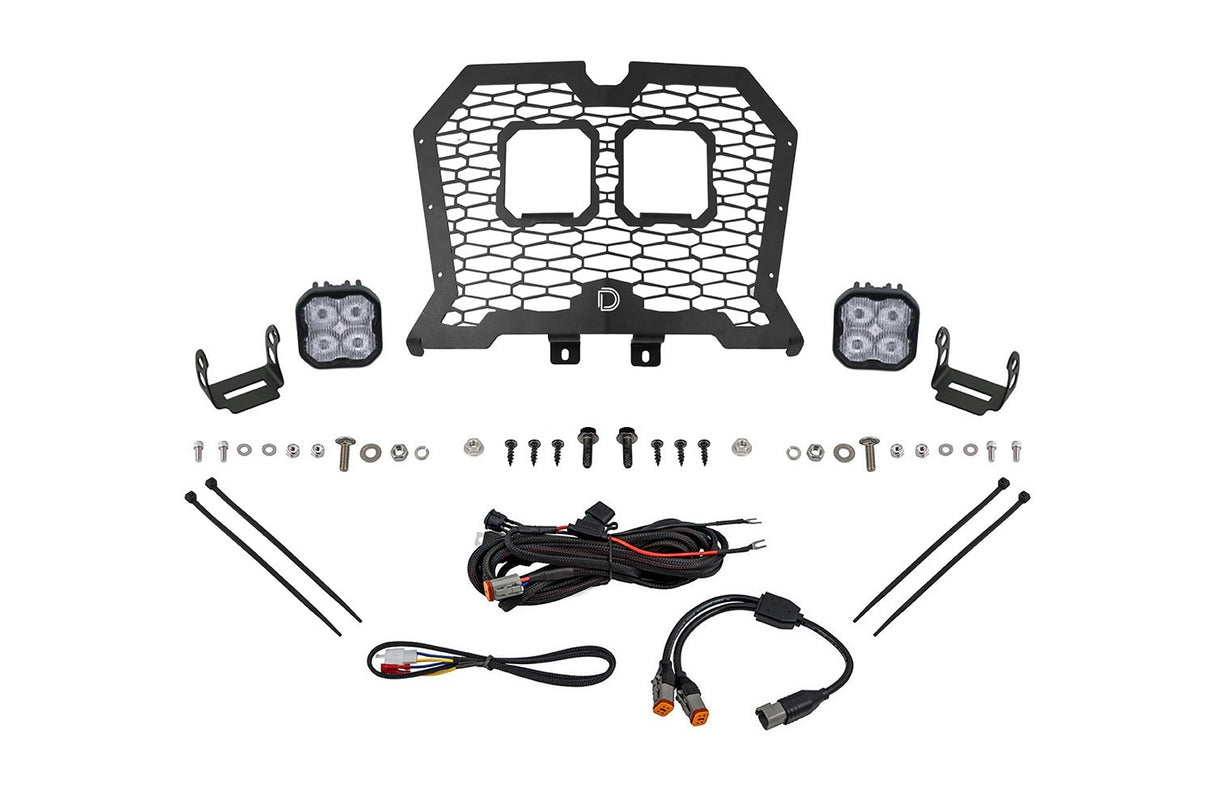 Diode Dynamics - Stage Series LED Grille Kit for 2019-2024 Polaris RZR XPSport White Fog - DD8073