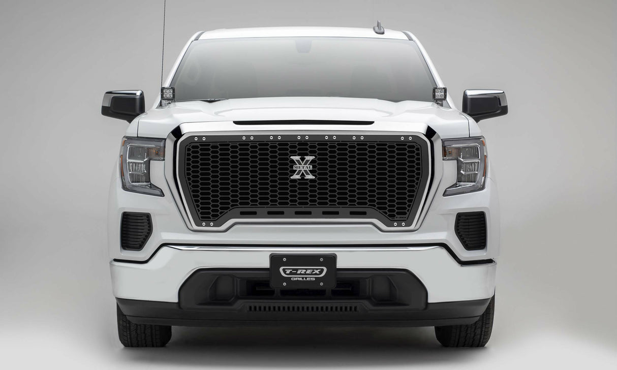 T-Rex Grilles - 2019-2021 GMC Sierra 1500 Laser X Grille, Black, Mild Steel, 1 Pc, Insert - PN #7712271 - 7712271