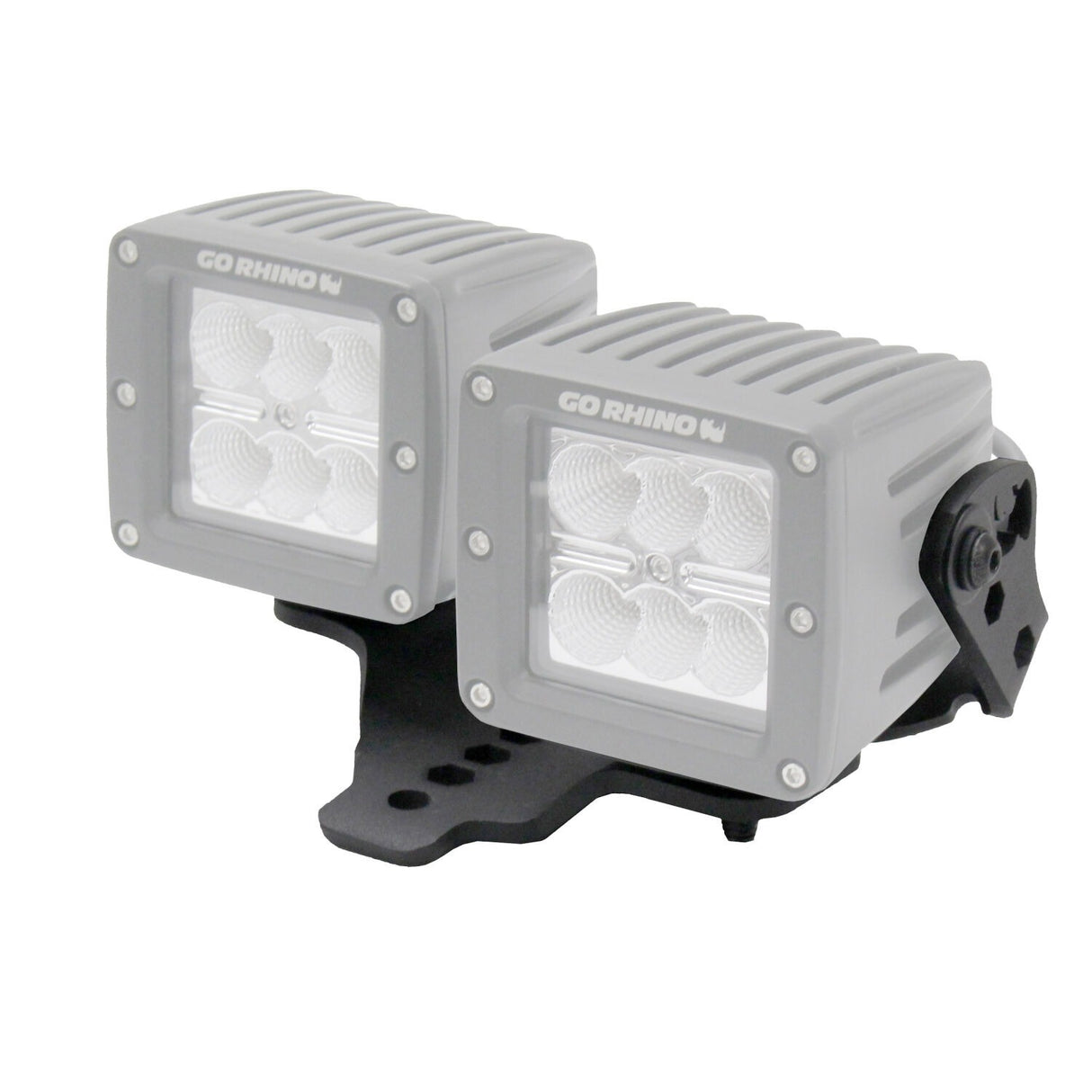 Go Rhino 731230T - XE Hood Hinge Light Mount - Textured Black