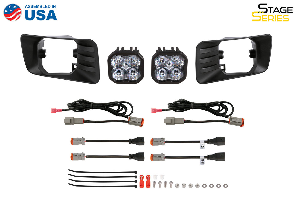 Diode Dynamics - SS3 Type CH LED Fog Light Kit Pro ABL Yellow SAE Fog - DD7306