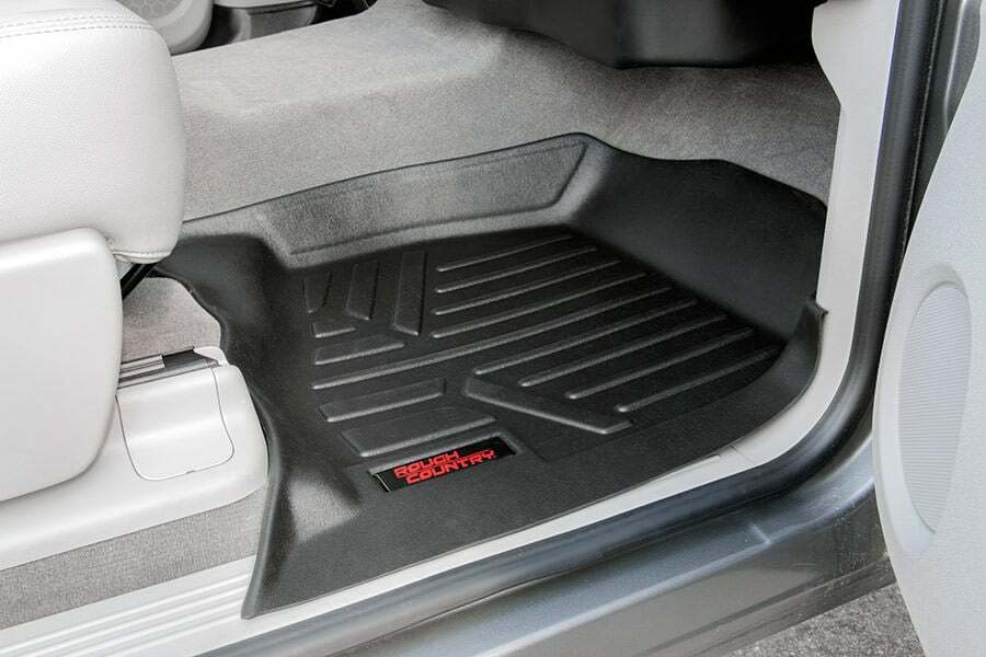 Rough Country Floor Mats - Front - Chevy GMC 1500 2500HD 3500HD (07-13) - M-2071