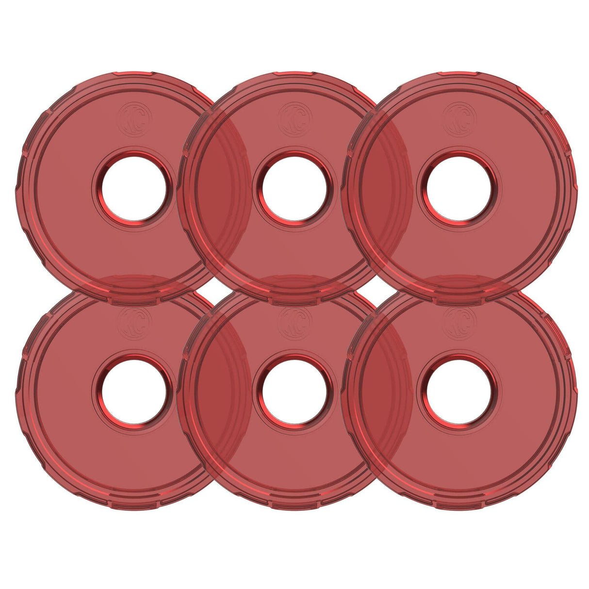 KC Hilites - Cyclone V2 LED - Replacement Lens - Red - 6-PK - 4413