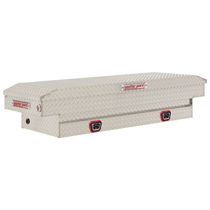 Weather Guard - Model 154-0-04 Saddle Box, Aluminum, Compact, Clear, 7.0 cu ft - 154-0-04
