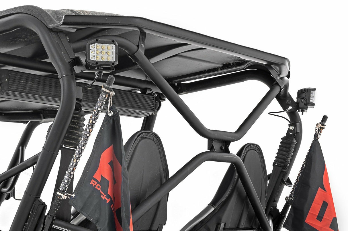 LED Light Kit - Rear Mount - 2(in.) Black Pair - Flood - Kawasaki Teryx 800/Teryx4 800