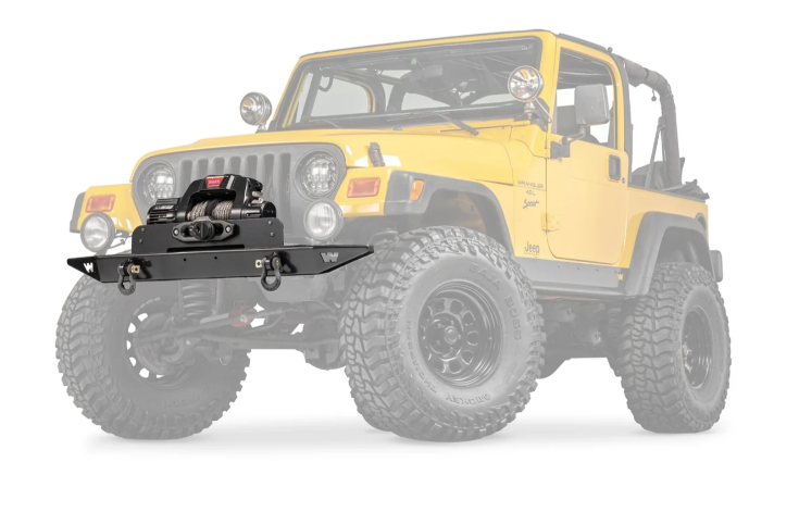 Warn - Rock Crawler Front Full Width Bumper for 1997-2006 Jeep Wrangler TJ - 61853