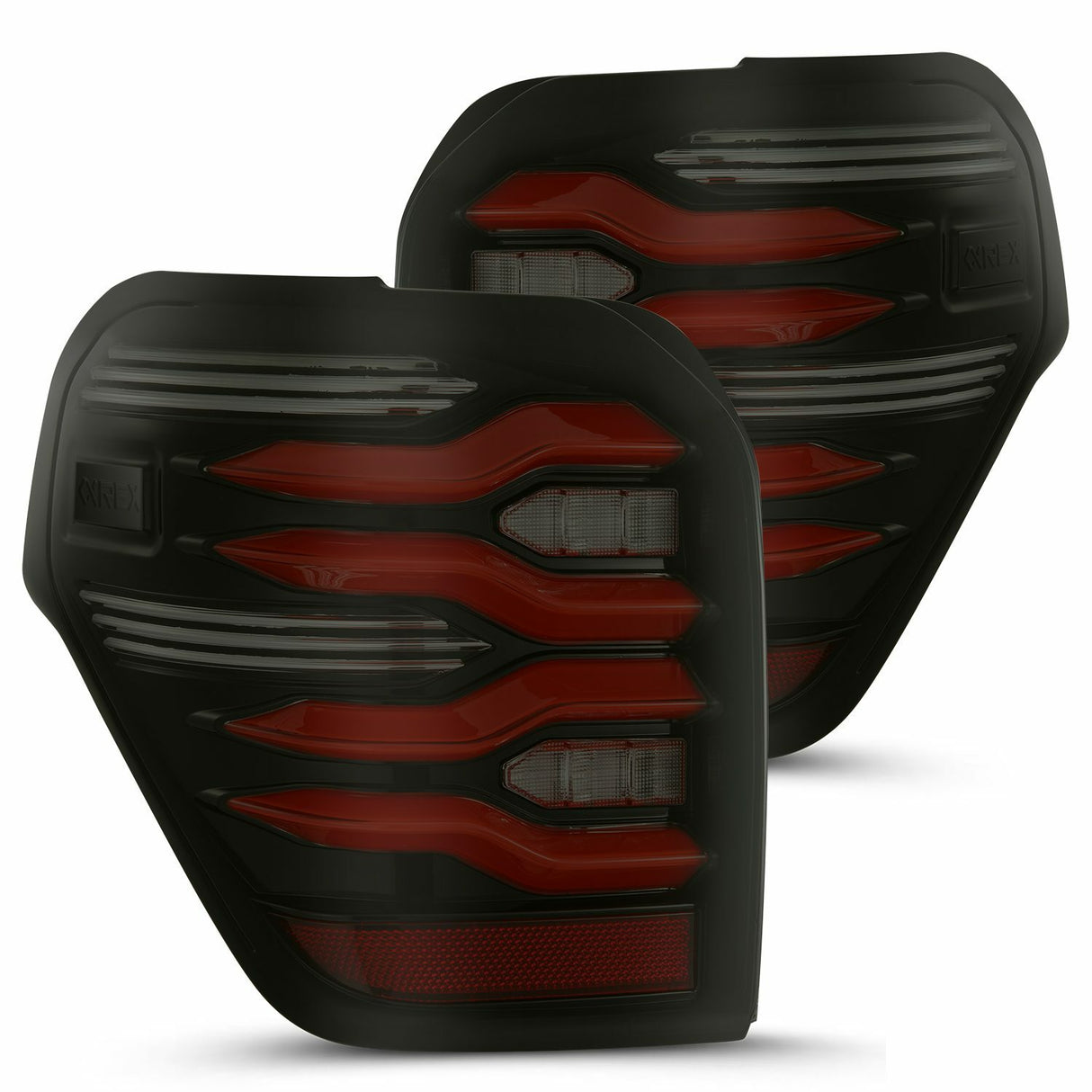 AlphaRex 690050 LED Taillights Black-Red