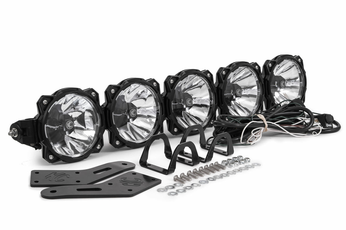 KC Hilites - Gravity LED Pro6 Polaris RZR 5-Light Combo LED Light Bar - #91309 - 91309