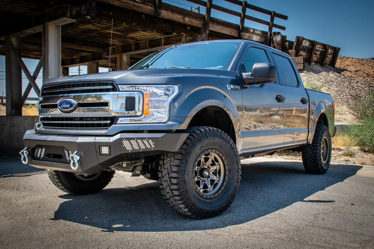 DV8 Offroad - Ford F-150 Steel Front Bumper - FBFF1-08