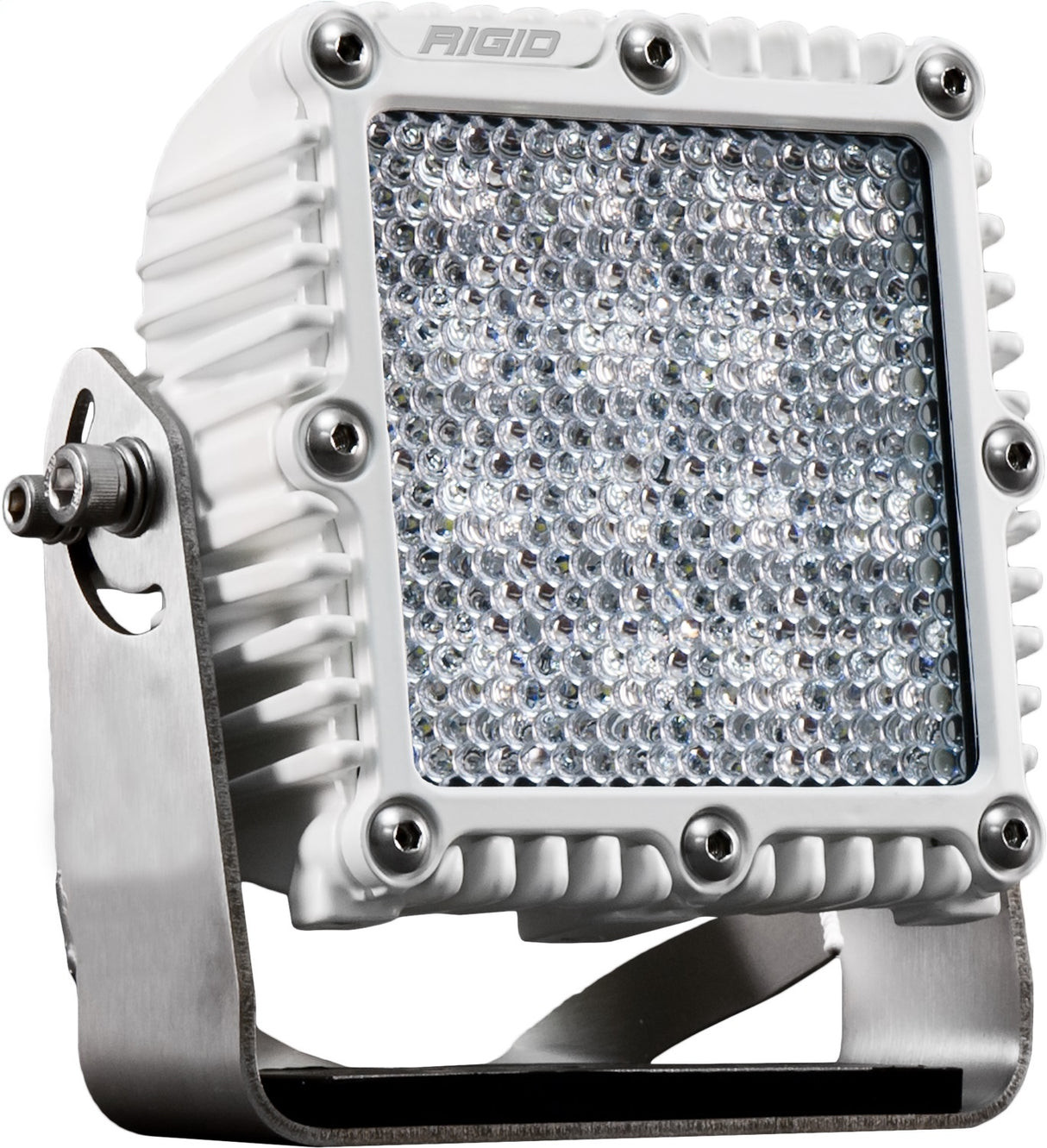 RIGID Industries - 245513 Q-Series PRO LED Light, Flood Diffused, White Housing, Single